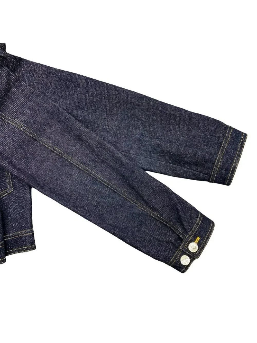 Chanel Vintage Cotton Denim Jacket 38 Blue